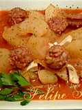 Patatas guisadas con chorizo