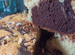 Una foto de Torta marmolada fácil y económica
