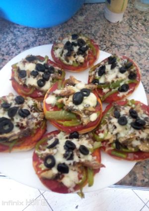 صورة لوصفة ميني 🍕 بيتزا بتونة والجبن