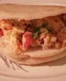 Arepa Rellena con Perico