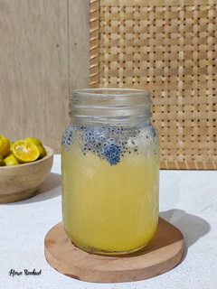 Foto resep Es Jeruk Nipis Selasih