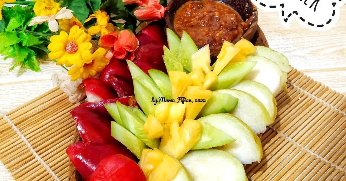 Resep Rujak Colek Oleh Lanjarsih Mama Fifian Masakanrumahan Cookpad