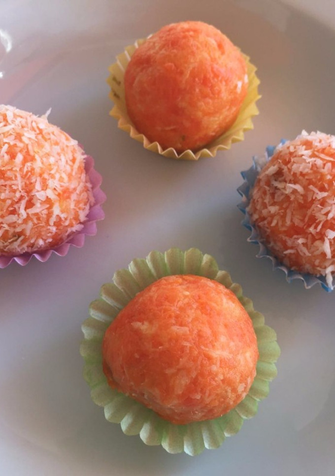 Una foto de Bolitas energéticas de Zanahoria y Coco