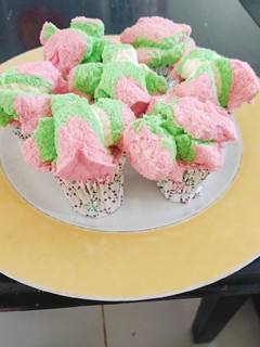 Foto resep Bolu kukus mekar warna warni