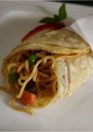 A picture of "Maggi Noodles egg Frankie".