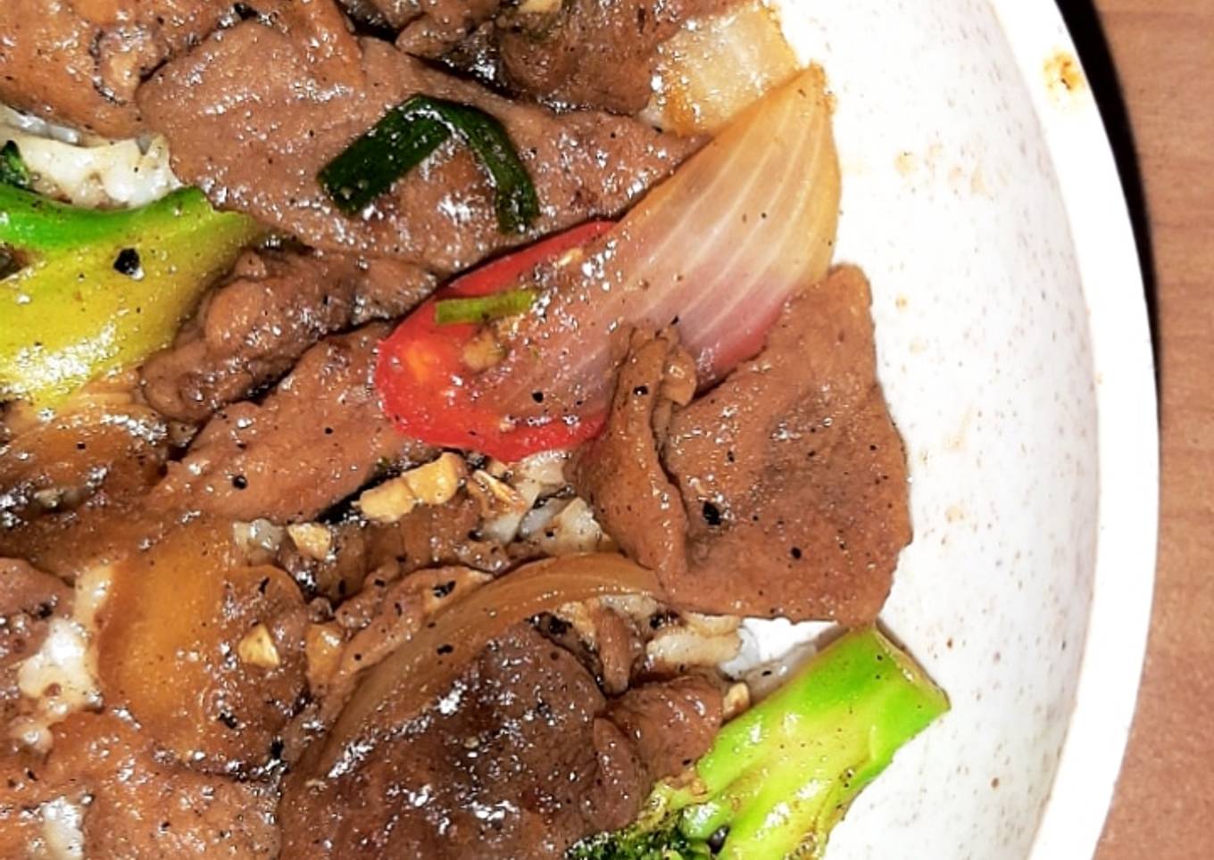 Tumis Sapi Brokoli Lada Hitam