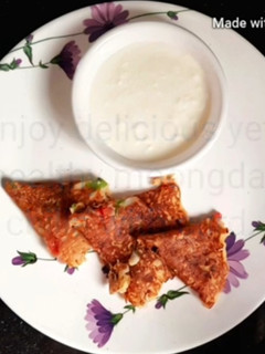 A picture of MOONG DAL CHILLA/ PANCAKES RECIPE.