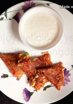 A picture of MOONG DAL CHILLA/ PANCAKES RECIPE.