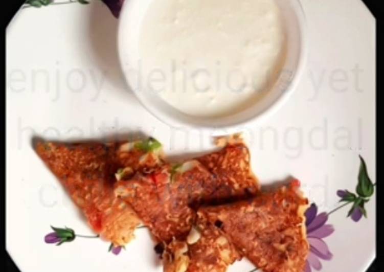 Recipe of Homemade MOONG DAL CHILLA/ PANCAKES RECIPE