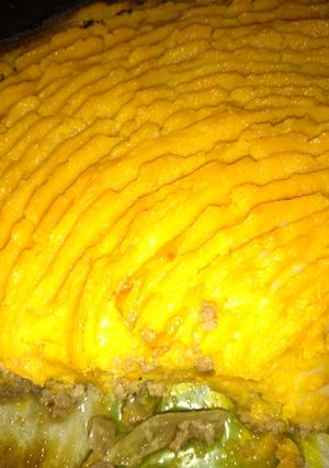 Una foto de Pastel de zapallo criollo
