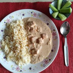 A picture of Creamy paneer curry.