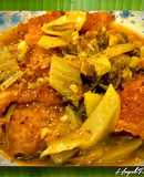 Da Heo Quay Kho Dưa Cải