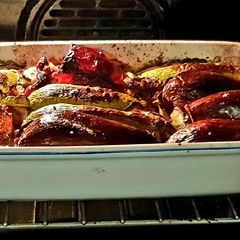 A picture of Stuffed vegetables aka Greek Gemista.