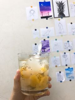Hình của món Chè hạt đác nấu thơm.