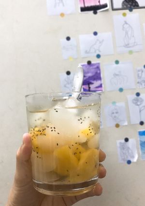 Hình của món Chè hạt đác nấu thơm.