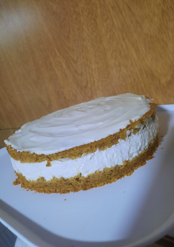 Una foto de Carrot cake + cheesecake