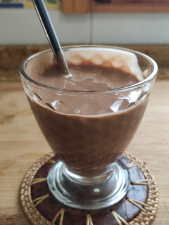 Una foto de Natillas de Caqui y Chocolate