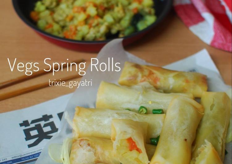 Resep Vegetables Spring Rolls aka Lumpia Sayur oleh Trixie Resep Vegetables Spring Rolls aka Lumpia Sayur oleh Trixie