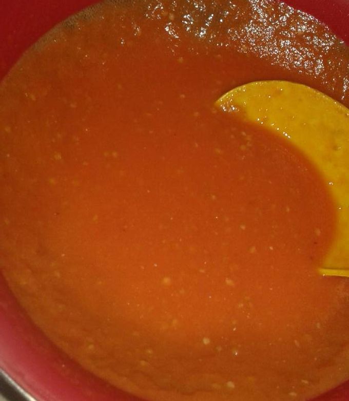 Una foto de Crema de tomate
