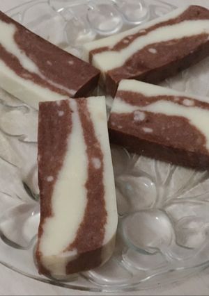 Foto resep Puding Roti Zebra