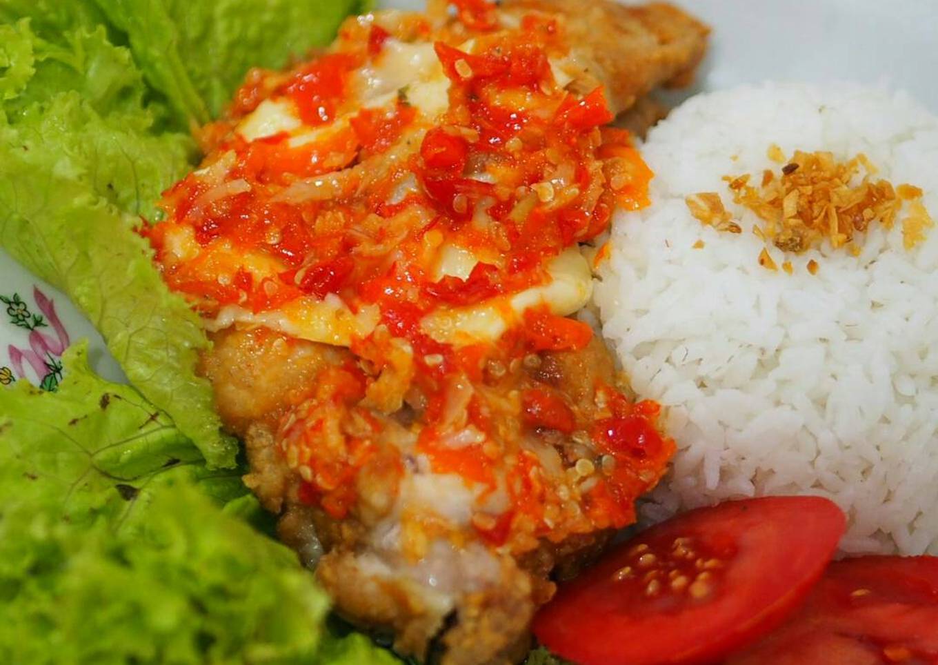 Ayam geprek keju no ribet