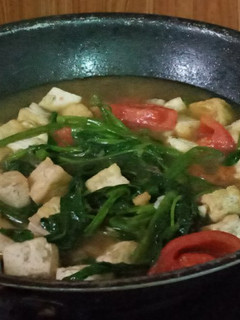 Foto resep Tumis Kuah Kangkung Tahu