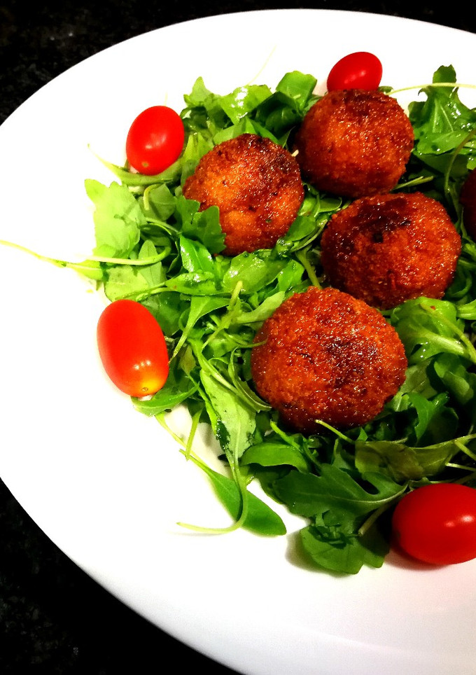 Una foto de Nuggets de arroz con dos quesos al eneldo fresco
