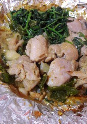 Foto resep Chicken Roasted Youghurt with Spinach