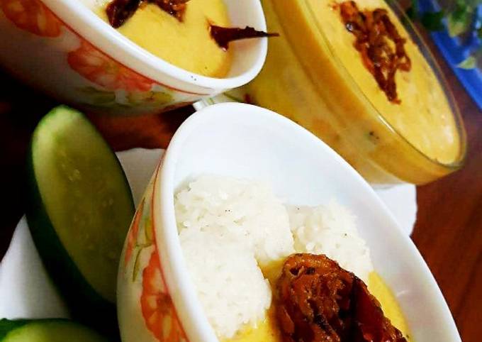 Recipe of Jamie Oliver Kadhi with onion rings