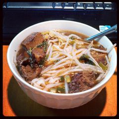 A picture of Thai Beef Noodle Soup.