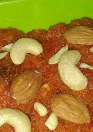 A picture of Gajar ka halwa.