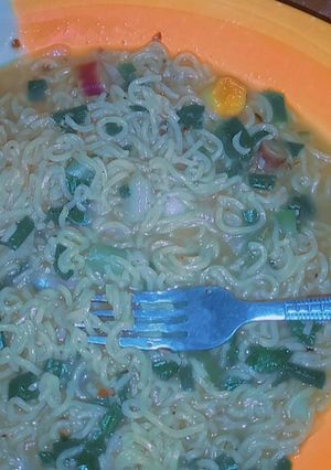A picture of Simple indomie recipe.