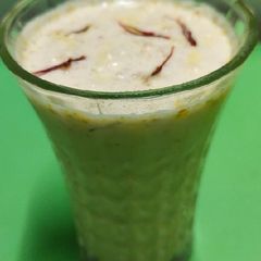 A picture of Badam kesar shake.