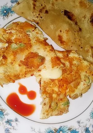 A picture of Cheesy omelette.