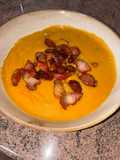 Gachas de pitos con torreznos y chorizo