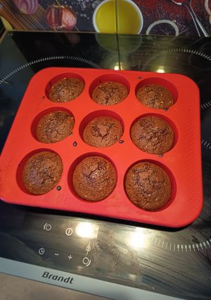 Une photo de Muffins aux chocolats et courgettes