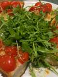 Bruschetta Barese with Arugula