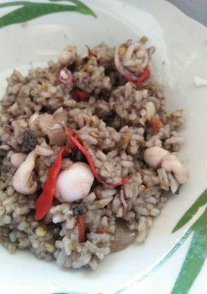 Foto resep Nasi Goreng Cumi Hitam