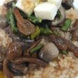 Arroz Meloso con setas y espárragos