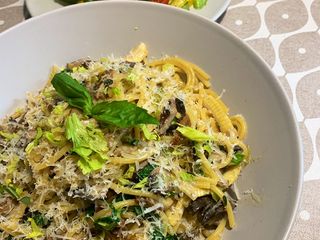 Creamed Wild Mushroom Pasta