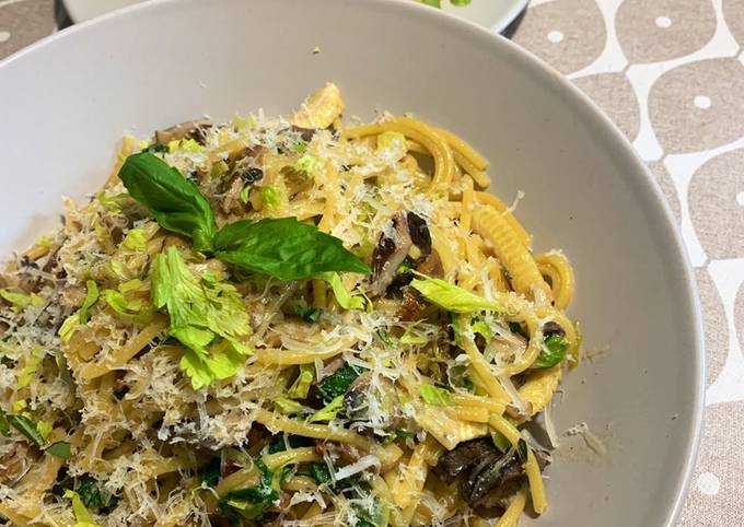 Creamed Wild Mushroom Pasta