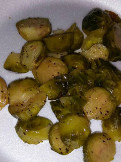 Una foto de Col brusela en el horno