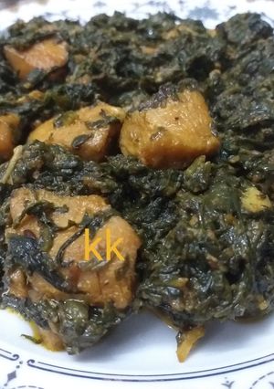 A picture of Spinach Chicken.