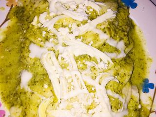 Enchiladas suizas o enchiladas verdes