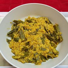 A picture of Bhindi Paturi.