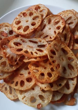 Foto resep Kripik akar teratai