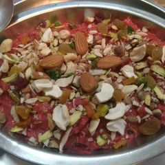 A picture of Gajar ka halwa.