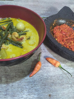 Foto resep Gulai kacang panjang udang telur puyuh