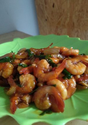 Foto resep Udang goreng mentega enak dan mudah
