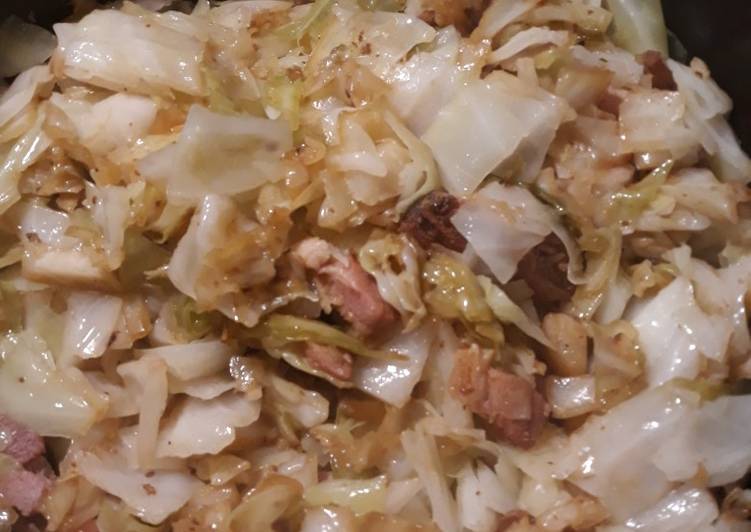 Steps to Make Favorite Cabbage with Ham